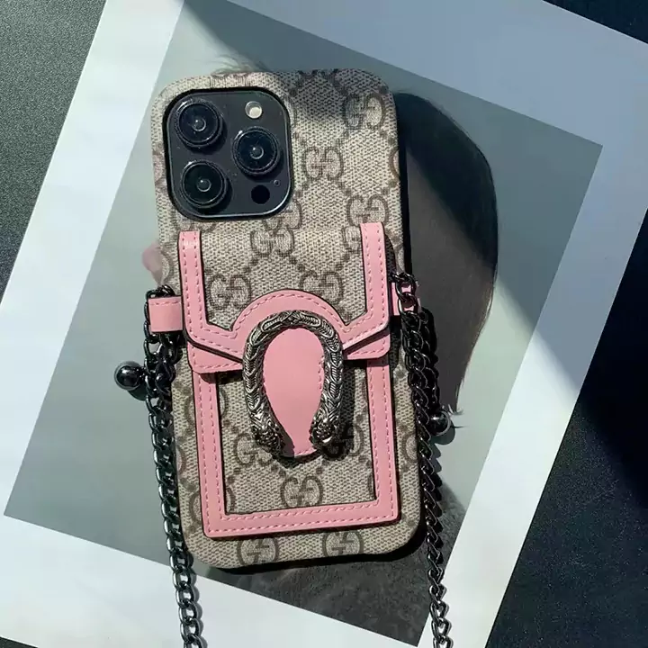 グッチGucci ブランド iphone16pro/16/16promaxケース チェーン